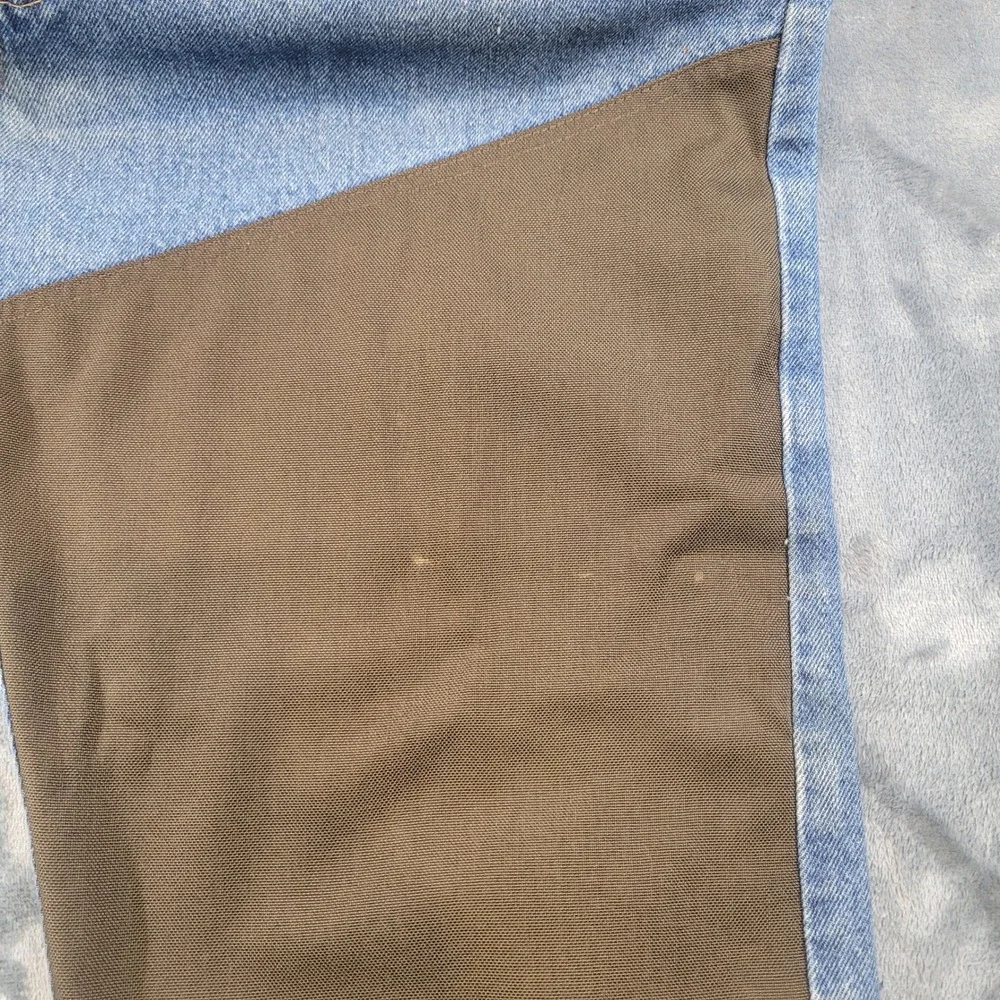 Wrangler Rugged Wear Men Upland Jeans 38x34 Brown Nylon Brush Guard 33104AN